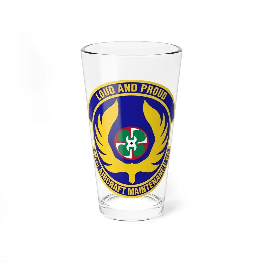 96th Aircraft Maintenance Squadron (U.S. Air Force) Pint Glass 16oz - Go Mug Yourself