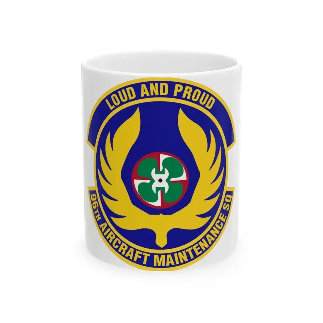 96th Aircraft Maintenance Squadron (U.S. Air Force) White Coffee Mug 11oz - Go Mug Yourself