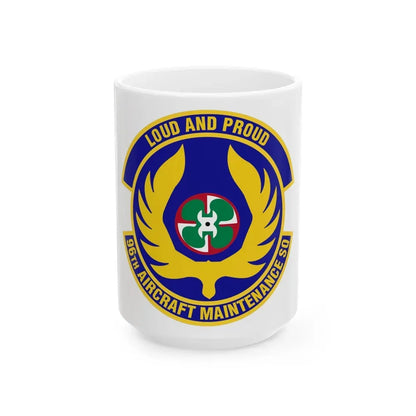 96th Aircraft Maintenance Squadron (U.S. Air Force) White Coffee Mug 15oz - Go Mug Yourself