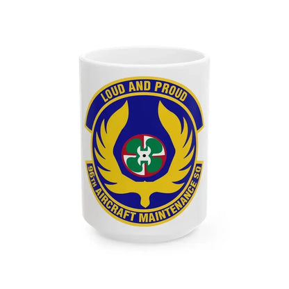 96th Aircraft Maintenance Squadron (U.S. Air Force) White Coffee Mug 15oz - Go Mug Yourself