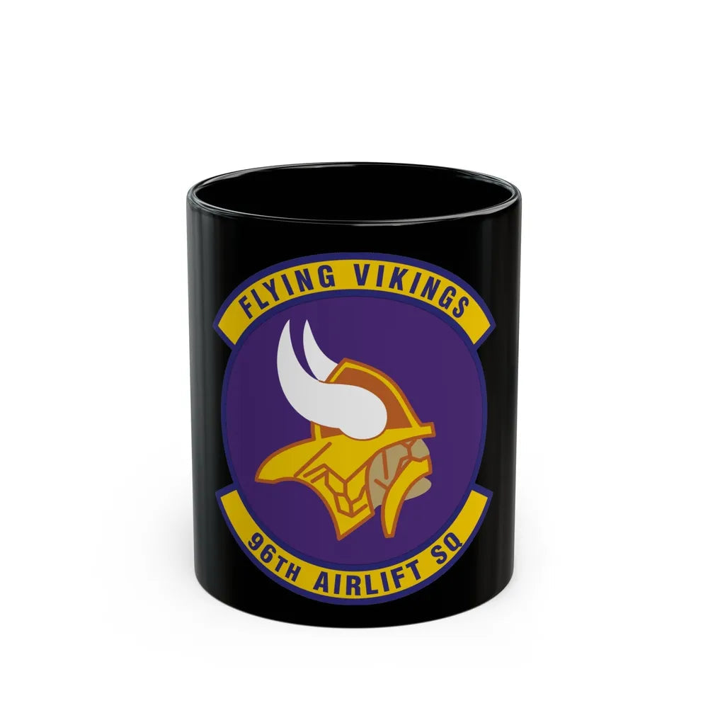 96th Airlift Squadron (U.S. Air Force) Black Coffee Mug-11oz-Go Mug Yourself