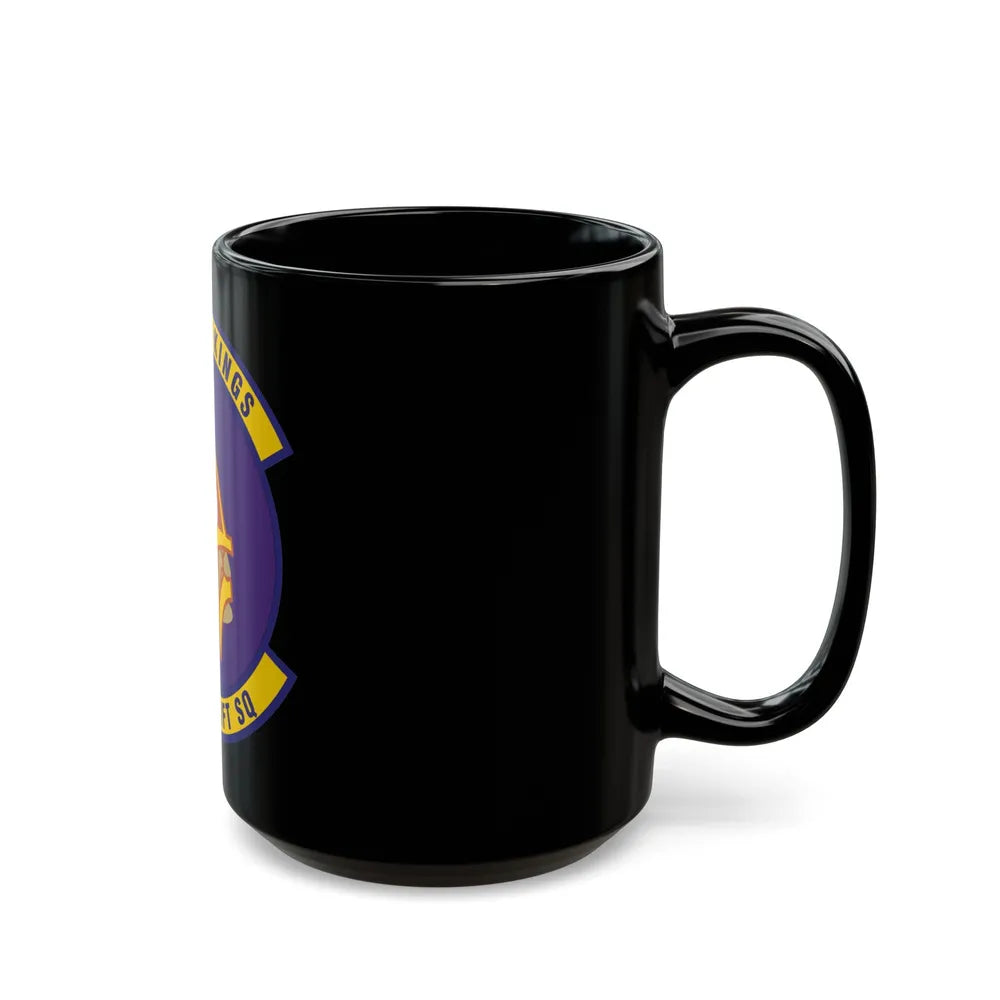 96th Airlift Squadron (U.S. Air Force) Black Coffee Mug-Go Mug Yourself