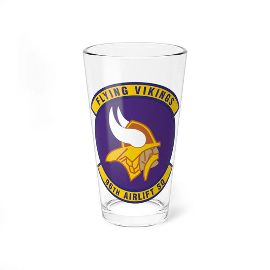 96th Airlift Squadron (U.S. Air Force) Pint Glass 16oz-16oz-Go Mug Yourself