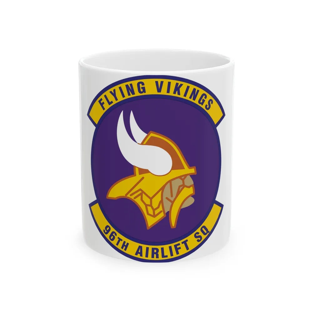 96th Airlift Squadron (U.S. Air Force) White Coffee Mug-11oz-Go Mug Yourself