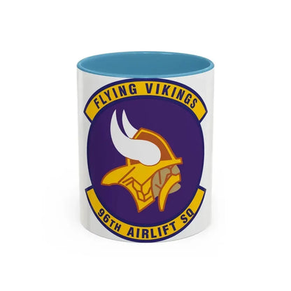 96th Airlift Squadron (U.S. Air Force) Accent Coffee Mug 11oz Light Blue - Go Mug Yourself