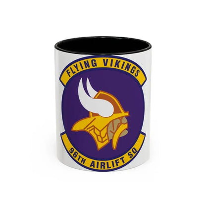 96th Airlift Squadron (U.S. Air Force) Accent Coffee Mug 15oz Light Blue - Go Mug Yourself