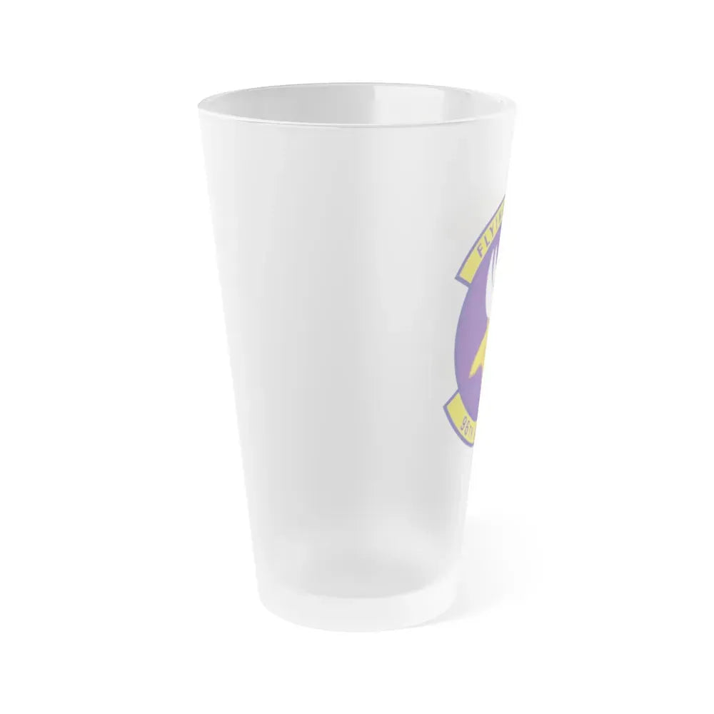 96th Airlift Squadron (U.S. Air Force) Frosted Pint Glass 16oz - Go Mug Yourself