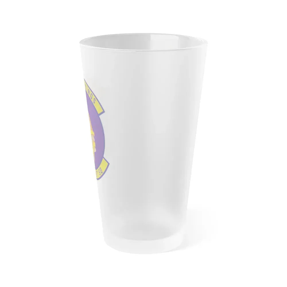 96th Airlift Squadron (U.S. Air Force) Frosted Pint Glass 16oz - Go Mug Yourself