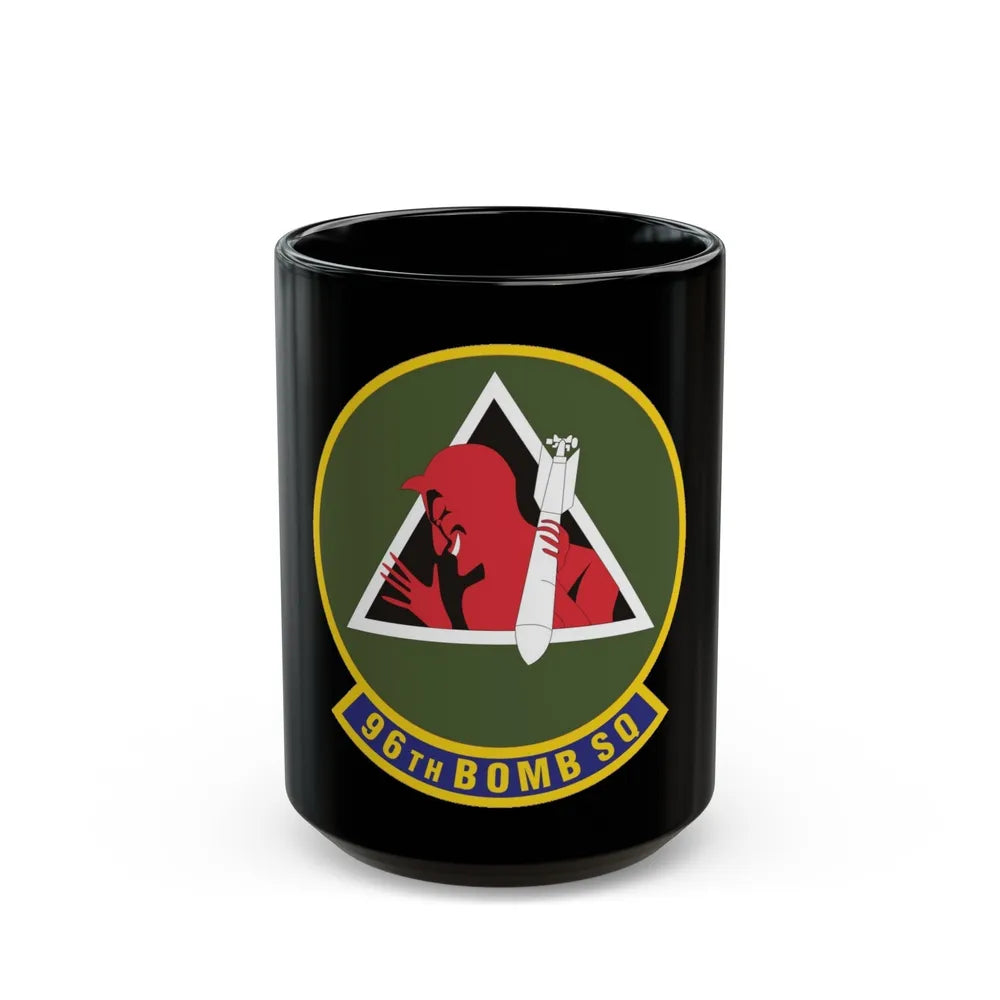 96th Bomb Squadron (U.S. Air Force) Black Coffee Mug-15oz-Go Mug Yourself