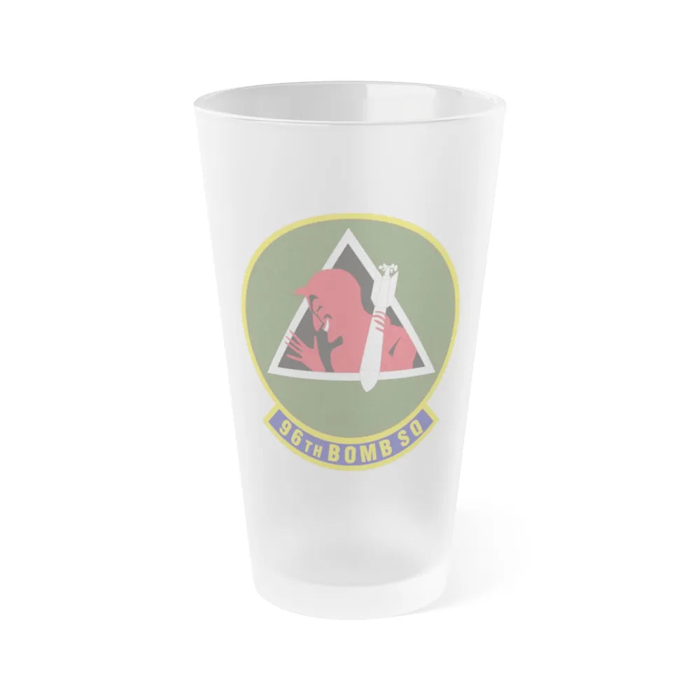 96th Bomb Squadron (U.S. Air Force) Frosted Pint Glass 16oz-Go Mug Yourself