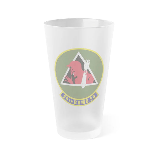 96th Bomb Squadron (U.S. Air Force) Frosted Pint Glass 16oz-Go Mug Yourself