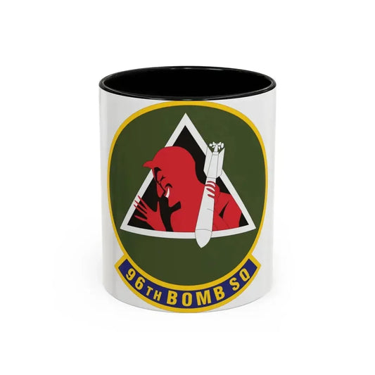 96th Bomb Squadron (U.S. Air Force) Accent Coffee Mug 11oz Black - Go Mug Yourself