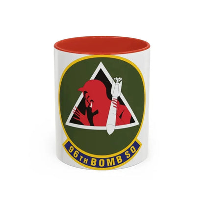 96th Bomb Squadron (U.S. Air Force) Accent Coffee Mug 11oz Red - Go Mug Yourself