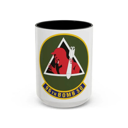 96th Bomb Squadron (U.S. Air Force) Accent Coffee Mug 15oz Black - Go Mug Yourself