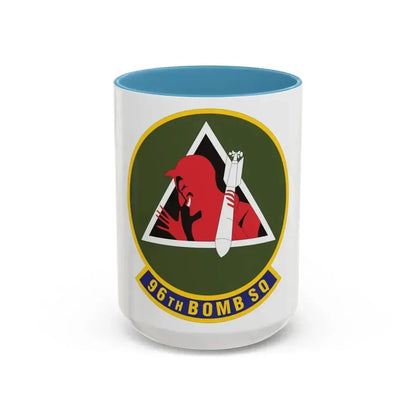 96th Bomb Squadron (U.S. Air Force) Accent Coffee Mug 15oz Light Blue - Go Mug Yourself