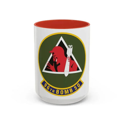 96th Bomb Squadron (U.S. Air Force) Accent Coffee Mug 15oz Red - Go Mug Yourself