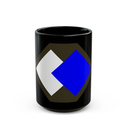 96th Infantry Division SSI (U.S. Army) Black Coffee Mug-15oz-Go Mug Yourself