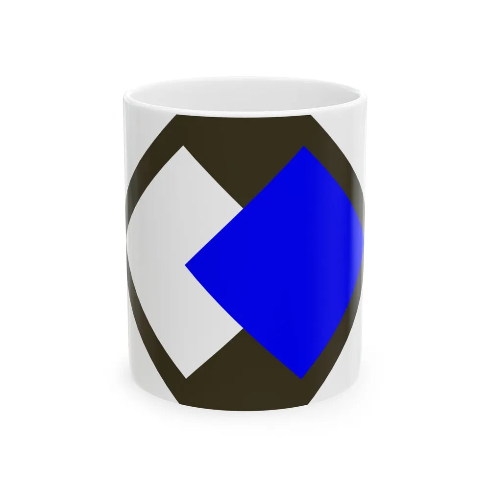 96th Infantry Division SSI (U.S. Army) White Coffee Mug-11oz-Go Mug Yourself