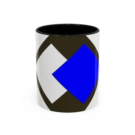 96th Infantry Division SSI (U.S. Army) Accent Coffee Mug 11oz Black - Go Mug Yourself