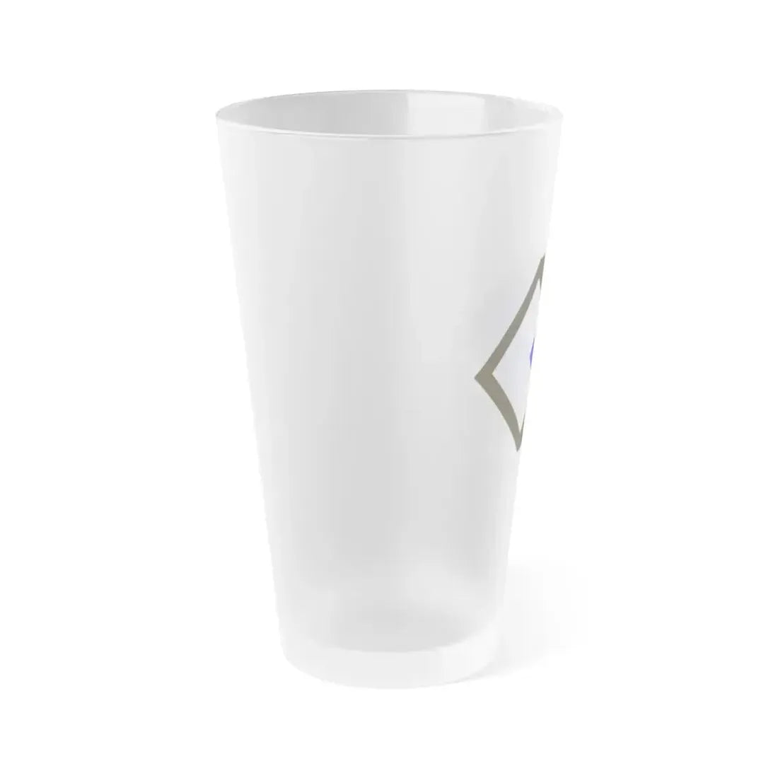 96th Infantry Division SSI (U.S. Army) Frosted Pint Glass 16oz - Go Mug Yourself