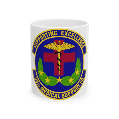 96th Medical Support Squadron (U.S. Air Force) White Coffee Mug-11oz-Go Mug Yourself