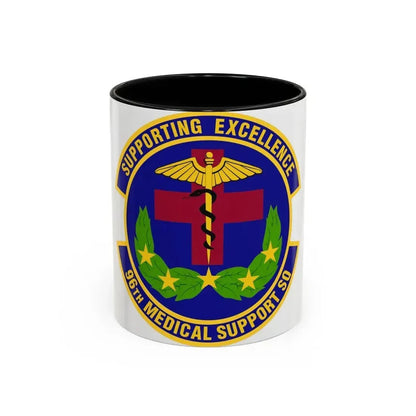 96th Medical Support Squadron (U.S. Air Force) Accent Coffee Mug 11oz Black - Go Mug Yourself