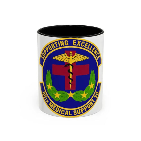 96th Medical Support Squadron (U.S. Air Force) Accent Coffee Mug 11oz Black - Go Mug Yourself