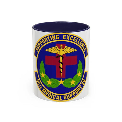 96th Medical Support Squadron (U.S. Air Force) Accent Coffee Mug 11oz Navy - Go Mug Yourself