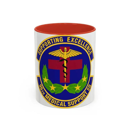96th Medical Support Squadron (U.S. Air Force) Accent Coffee Mug 11oz Red - Go Mug Yourself