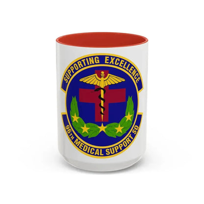 96th Medical Support Squadron (U.S. Air Force) Accent Coffee Mug 15oz Red - Go Mug Yourself