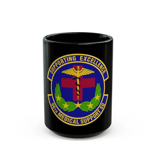 96th Medical Support Squadron (U.S. Air Force) Black Coffee Mug 15oz - Go Mug Yourself