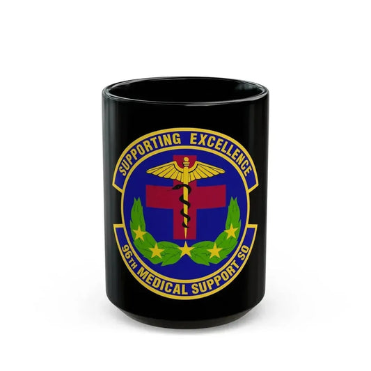 96th Medical Support Squadron (U.S. Air Force) Black Coffee Mug 15oz - Go Mug Yourself