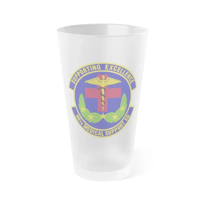 96th Medical Support Squadron (U.S. Air Force) Frosted Pint Glass 16oz 16oz Frosted - Go Mug Yourself