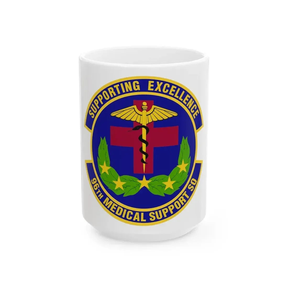 96th Medical Support Squadron (U.S. Air Force) White Coffee Mug 15oz - Go Mug Yourself