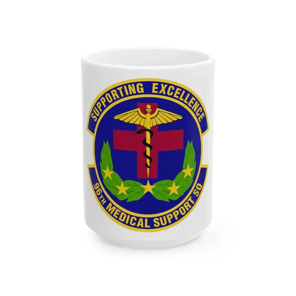 96th Medical Support Squadron (U.S. Air Force) White Coffee Mug 15oz - Go Mug Yourself