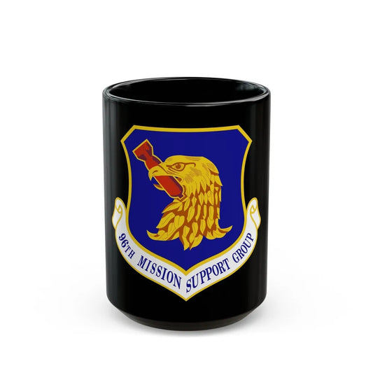 96th Mission Support Group (U.S. Air Force) Black Coffee Mug-15oz-Go Mug Yourself