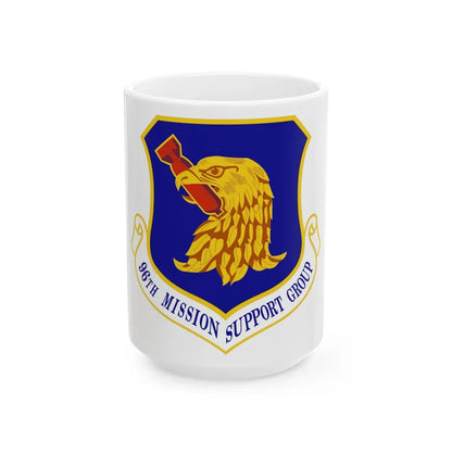 96th Mission Support Group (U.S. Air Force) White Coffee Mug-15oz-Go Mug Yourself