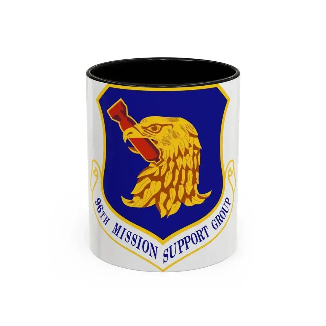 96th Mission Support Group (U.S. Air Force) Accent Coffee Mug 11oz Black - Go Mug Yourself