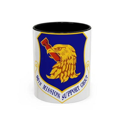 96th Mission Support Group (U.S. Air Force) Accent Coffee Mug 11oz Black - Go Mug Yourself