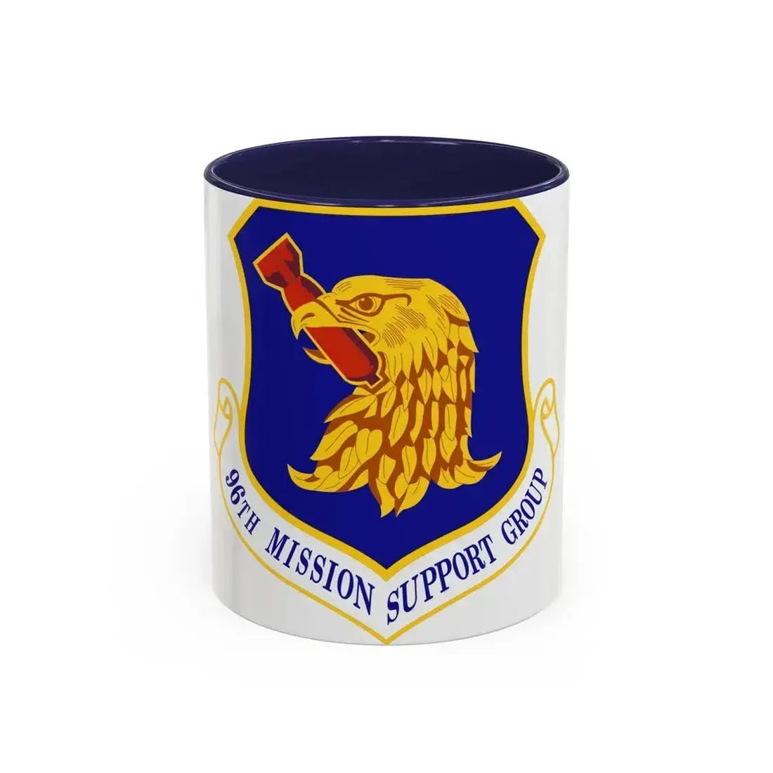 96th Mission Support Group (U.S. Air Force) Accent Coffee Mug 11oz Navy - Go Mug Yourself
