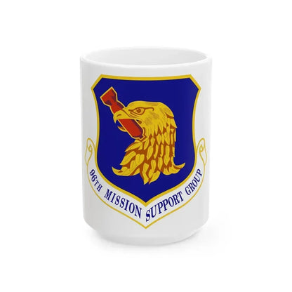 96th Mission Support Group (U.S. Air Force) White Coffee Mug 15oz - Go Mug Yourself