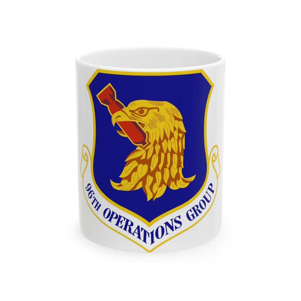 96th Operations Group (U.S. Air Force) White Coffee Mug-11oz-Go Mug Yourself