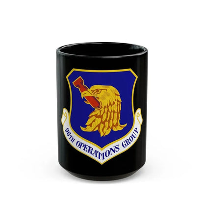 96th Operations Group (U.S. Air Force) Black Coffee Mug 15oz - Go Mug Yourself
