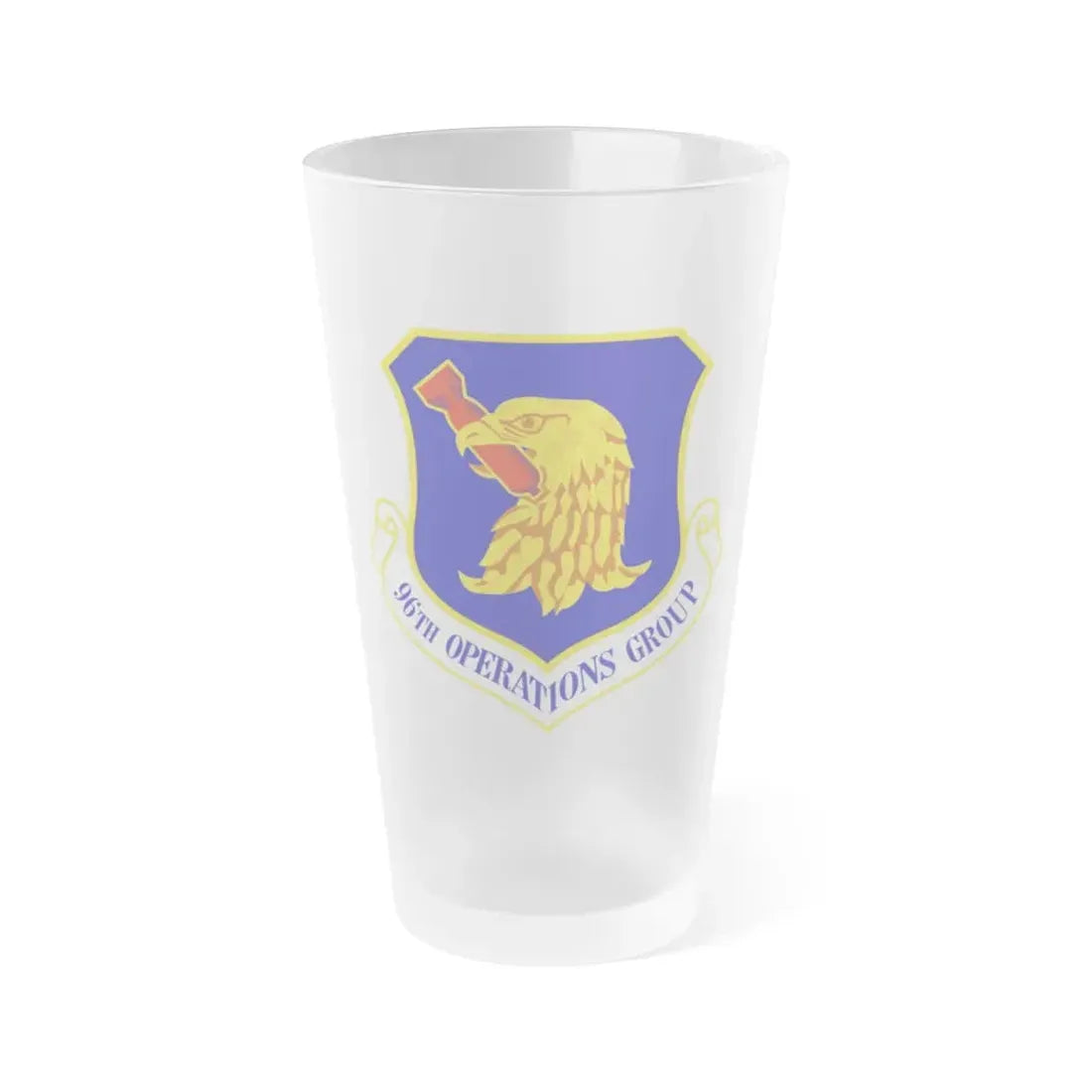 96th Operations Group (U.S. Air Force) Frosted Pint Glass 16oz Default Title - Go Mug Yourself