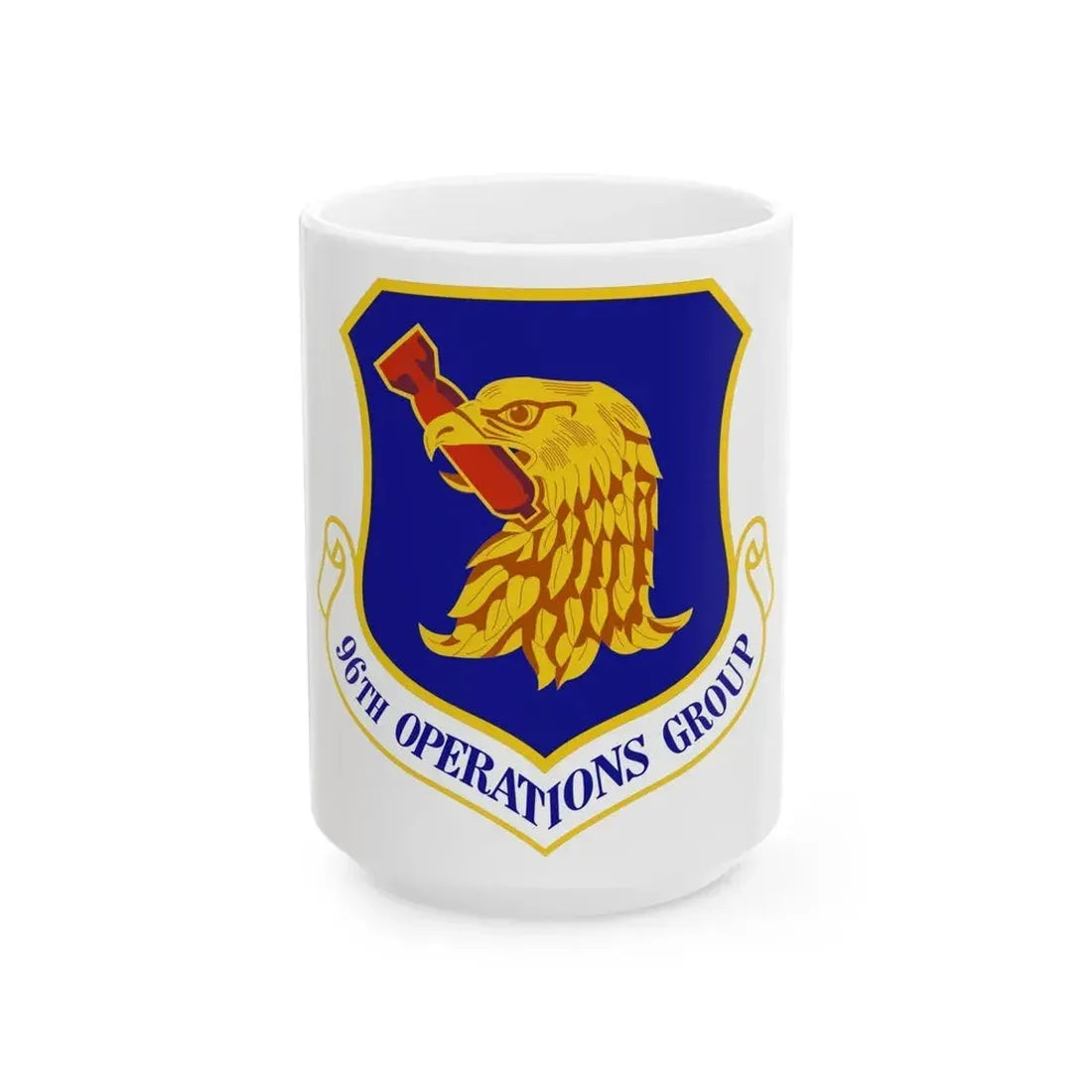 96th Operations Group (U.S. Air Force) White Coffee Mug 15oz - Go Mug Yourself