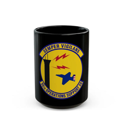 96th Operations Support Squadron (U.S. Air Force) Black Coffee Mug-15oz-Go Mug Yourself