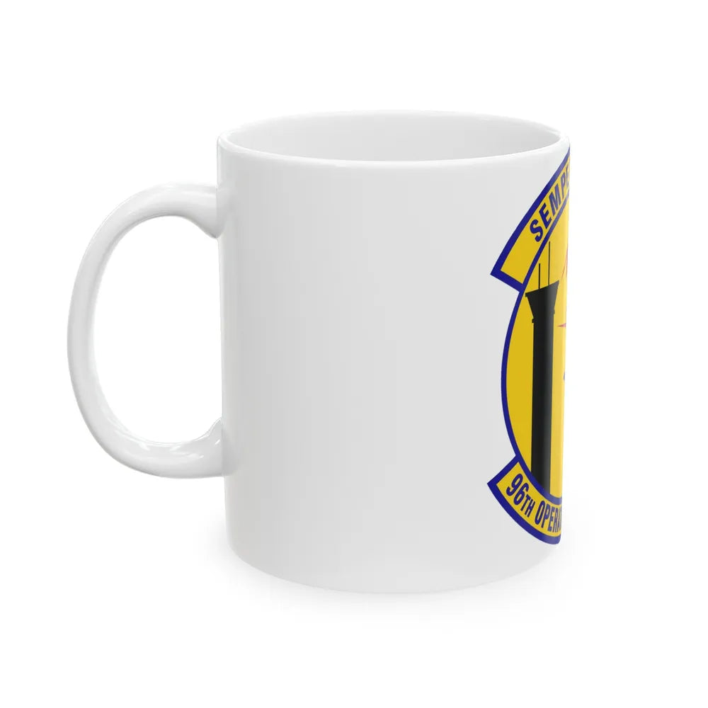 96th Operations Support Squadron (U.S. Air Force) White Coffee Mug-Go Mug Yourself