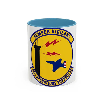 96th Operations Support Squadron (U.S. Air Force) Accent Coffee Mug 11oz Light Blue - Go Mug Yourself