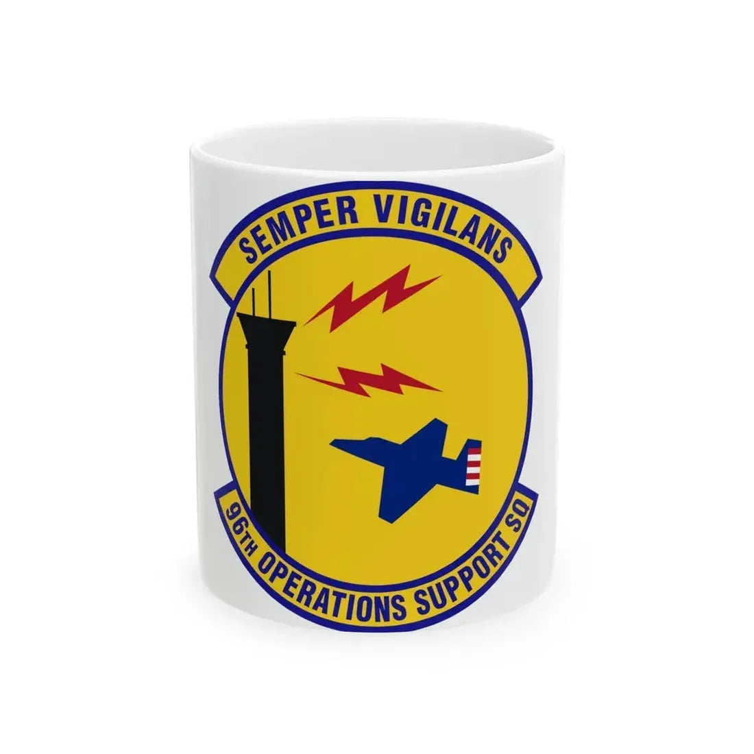 96th Operations Support Squadron (U.S. Air Force) White Coffee Mug 11oz - Go Mug Yourself