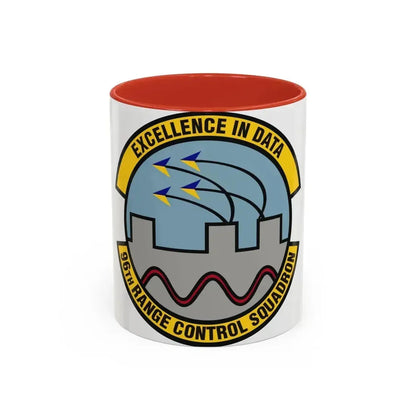 96th Range Control Squadron (U.S. Air Force) Accent Coffee Mug 11oz Red - Go Mug Yourself